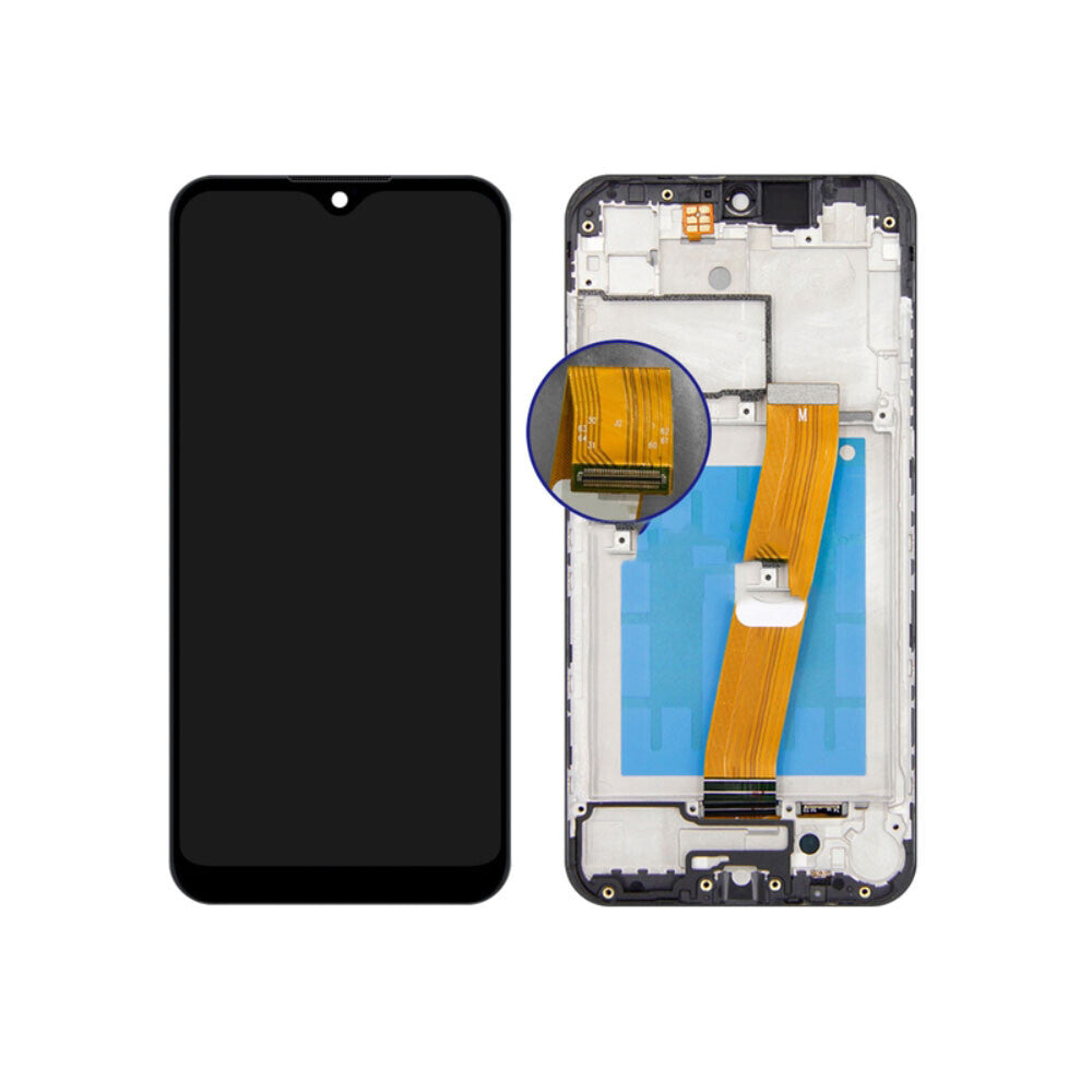 NCC Incell LCD Assembly With Frame For Samsung A01 (A015) (Black)