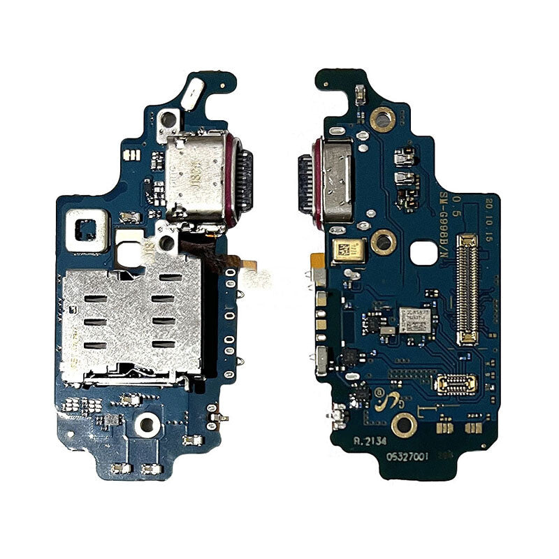 Charging Port with SIM Card Reader Contact For Samsung Galaxy S21 Ultra (G998B)