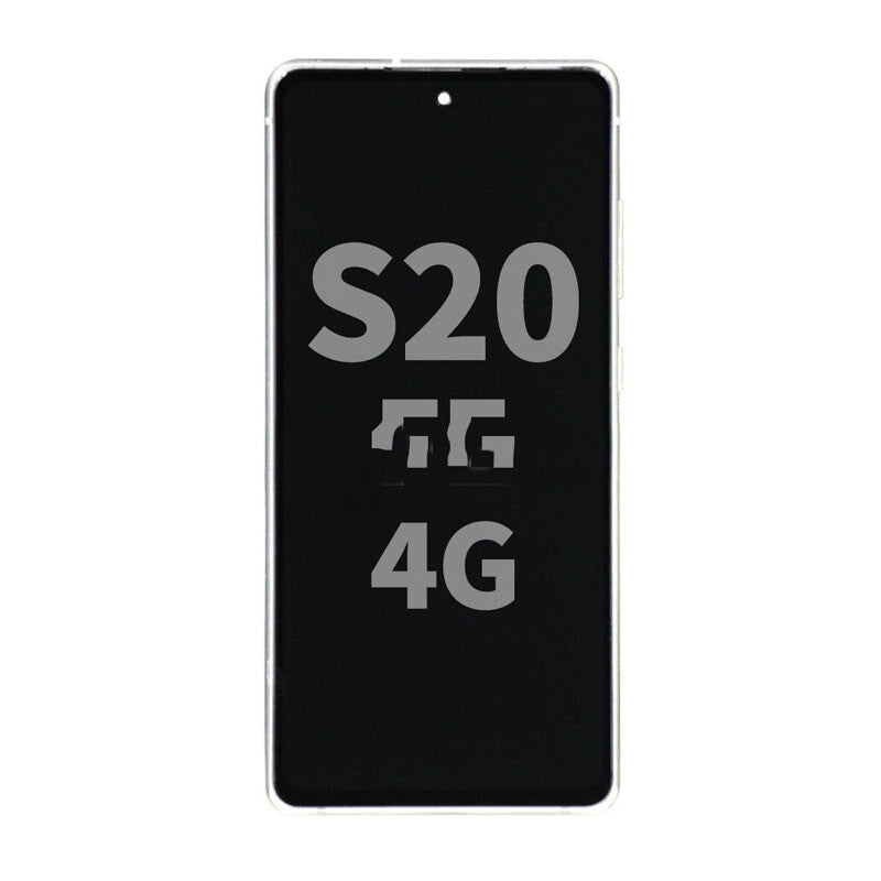 Display Assembly With Frame For Samsung S20 FE 4G/S20 FE 5G (Refurbished)