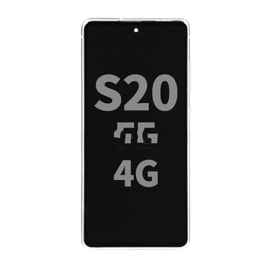 Display Assembly With Frame For Samsung S20 FE 4G/5G (Refurbished)