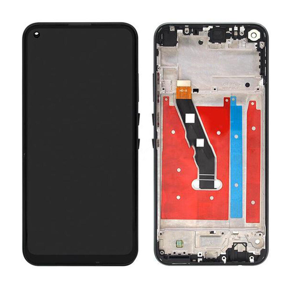 Display Assembly With Frame For Huawei P40 Lite E (Black)