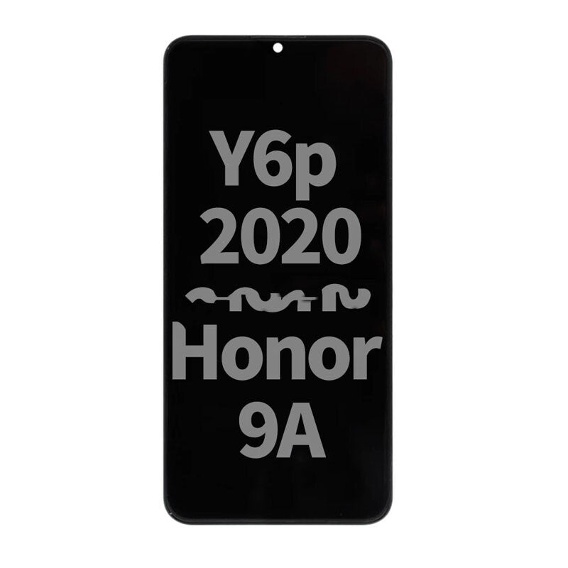 Display Assembly With Frame For Huawei Y6p 2020/Honor 9A (Black)