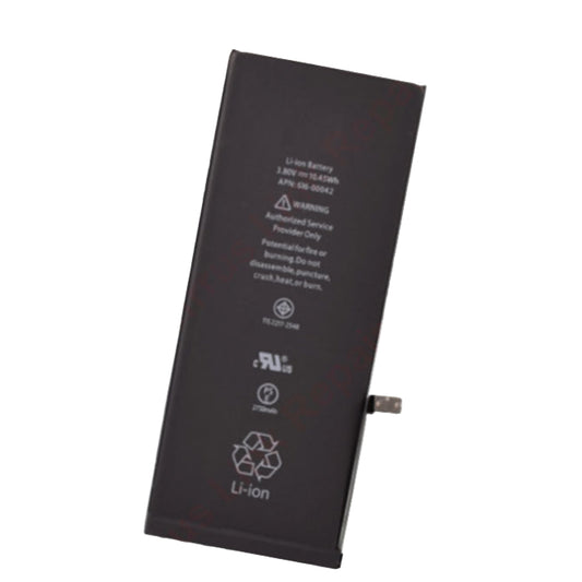 The Cirrus-link Battery Replacement - Apple iPhone 6S Plus Li-ion Battery is a rectangular lithium-ion battery with white printed text and symbols, designed as a replacement for iPhone 6S Plus mobile devices.