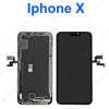 The Apple iphone X Screen & Digitizer Assembly with a black screen.