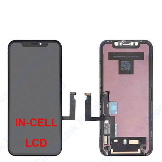 Front and back of Cirrus-link Screen Replacement for Apple iPhone XR LCD & Digitizer Assembly, showing all connectors—perfect for your next iPhone XR repair.