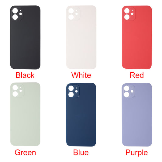 Back Glass Cover with Big Camera Hole for iPhone 12 - AfterMarket