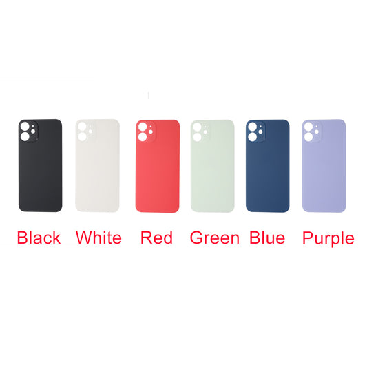 Back Glass Cover with Big Camera Hole for iPhone 12 mini - AfterMarket