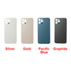 The different colors of the Apple iPhone 12 PRO Back Glass Cover with Big Camera slot.