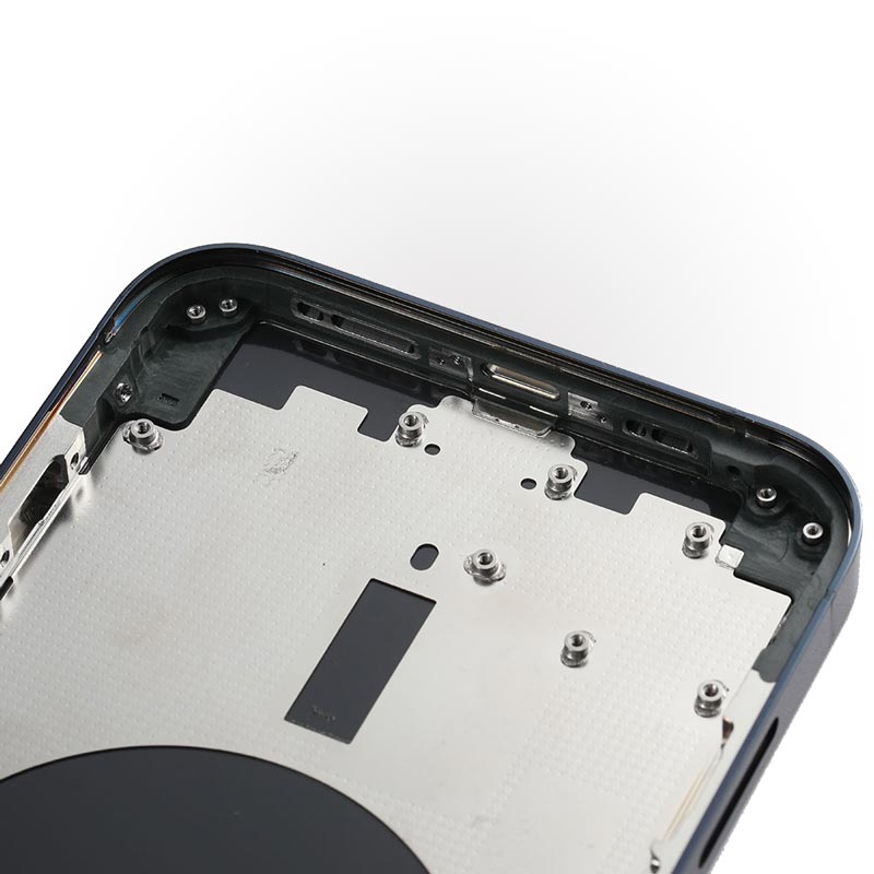 A close up of the back of an Apple iPhone 12 PRO Back Cover Housing Frame - AfterMarket.