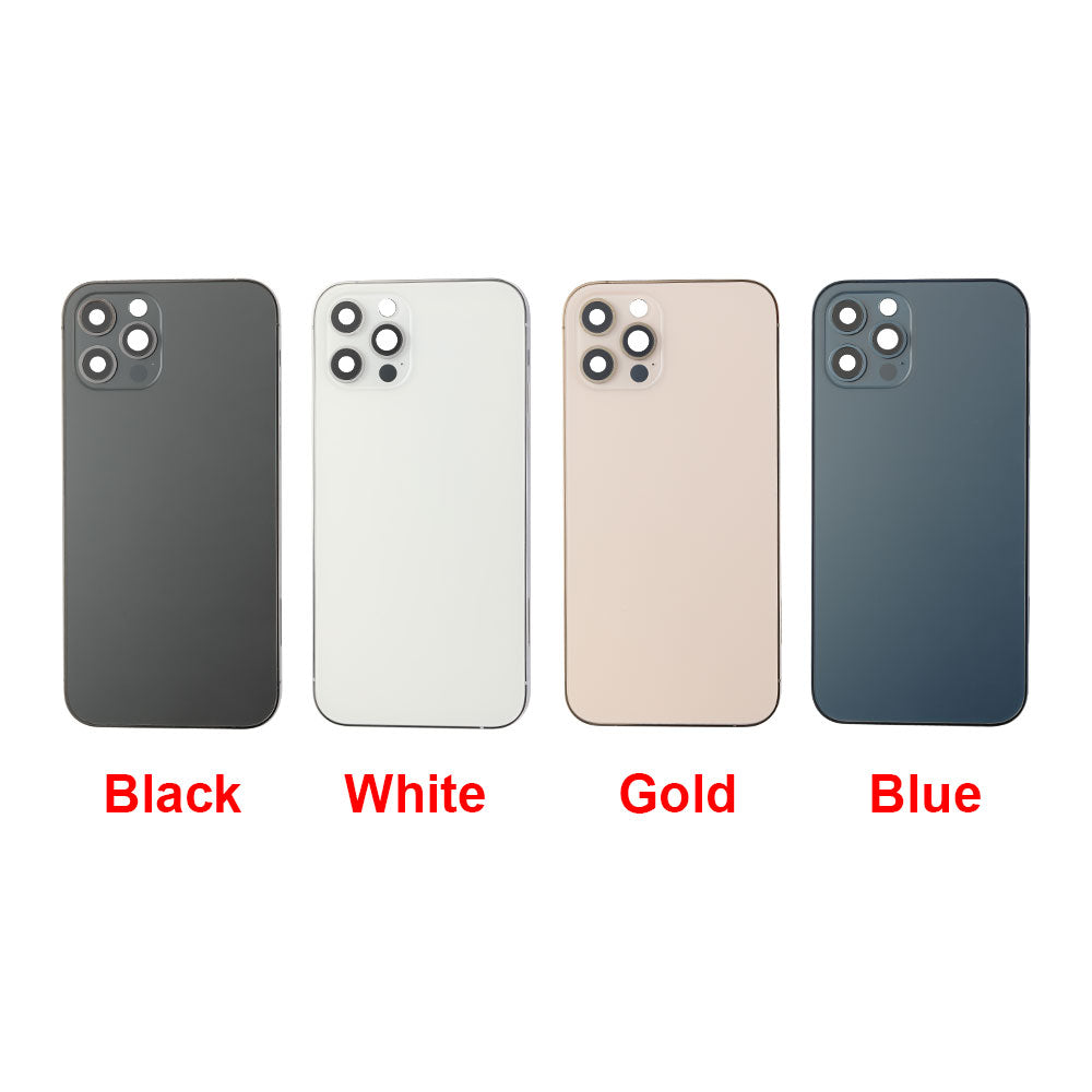 The different colors of the Apple iPhone 12 PRO Back Cover Housing Frame.