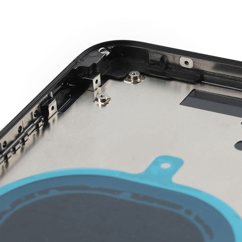 A close up of the Back Cover Housing Frame for Iphone 8 - AfterMarket by Apple.